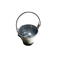 Dollhouse Miniature Metal Bucket, Basin, and Watering Can Set for Craft and Garden Scenes