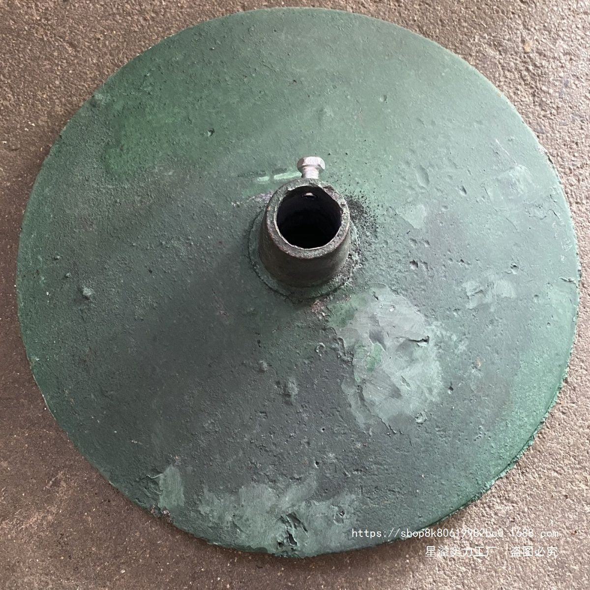 Weighted Patio Umbrella Base, Heavy Duty Cast Iron Umbrella Stand for Outdoor Market Umbrella