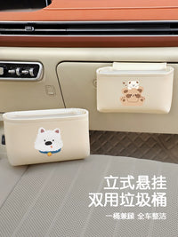 Car Trash Can and Storage Bag for Passenger Seat - Waterproof and Wear-Resistant Vehicle Organizer