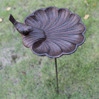 Vintage Cast Iron Bird Feeder Garden Ornament