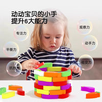 Pinwheel Stacking Vegetable Blocks Montessori Educational Toy for Kids 3+