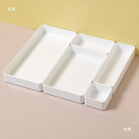 Rectangular Plastic Planter for Succulents and Seedlings, White