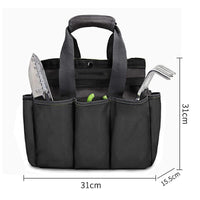 Large Capacity Oxford Cloth Tool Bag with Pockets, Multi-functional Garden Tote Organizer