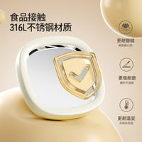 No-Electricity 316L Stainless Steel Ice Cream Maker for Homemade Fried Yogurt & Slushies