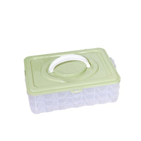 Multi-layer Dumpling Storage Container with Lid for Freezer