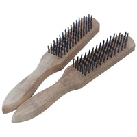 Wire Brush with Wooden Handle for Rust Removal and Cleaning
