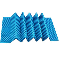 Double-Groove Folding Moisture-Proof Camping Mat for Outdoor Indoor Use, Thickened Aluminum Film Nap Yoga Mat