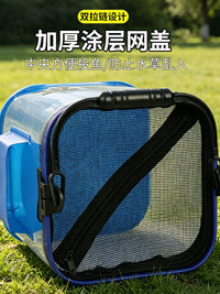 Portable Folding Transparent Square Water Bucket for Fishing and Outdoor Activities