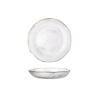 Lead-Free Crystal Glass Fruit Bowl and Snack Plate Set