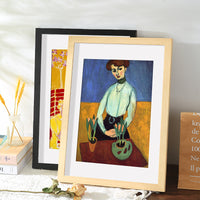 Wooden Picture Frame for Wall Mounting, A3/A4/8K/4K Art Display, Solid Wood for Oil Painting, Sketch, Poster