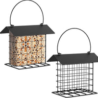 Outdoor Hanging Metal Bird Feeder for Garden and Yard, Automatic Wild Bird Feeder