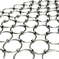 Metal Ring Mesh Aluminum Alloy Anti-Cut Chainmail for Hotel Lobby Ceiling Curtain Wall Partition Decoration