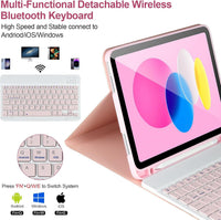 Keyboard Case for Redmi Pad SE 9.7-inch Tablet, Bluetooth Silent Keyboard Cover