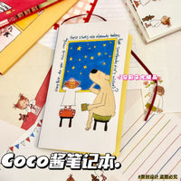 COCO Sauce Cartoon Planner Notebook for Students, Portable Diary