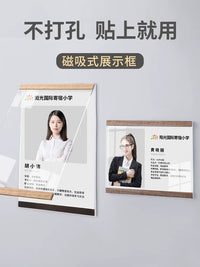 No-Drill A4 Acrylic Photo Frame for Certificates and Displays