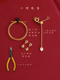 DIY Jewelry Making Kit with Steel Wire for Pearl Necklaces and Bracelets