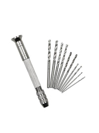 Mini Hand Drill Set with 10 Drill Bits for Crafting and DIY Projects
