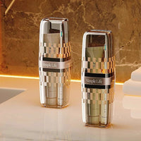 Portable Travel Wash Cup Set with Toothbrush and Toothpaste Holder, 3-in-1 Transparent Design