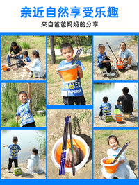 Kids' Portable Telescopic Fishing Rod Set for Beginners - Mini Stream Hand Rod