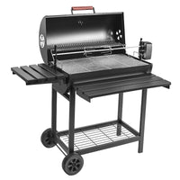 Large Charcoal BBQ Grill for Home Outdoor Villa Garden, American Style Smoker for 5+ People