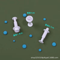 Fondant Cake Mold Cartoon Print Baking DIY Steamed Bun Clay Spring Pressing Mold Decorating Tool