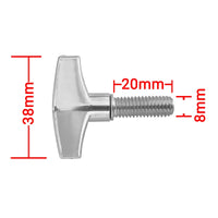 Alloy M6/M8 Hand-Tightened Drum Stand Screws for Snare, Cymbal, and Pedal