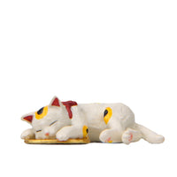 Japanese Style Lying Cat Figurine for DIY Micro Landscape and Phone Case Decoration