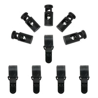 Garden Flag Stopper and Anti-Wind Clip Set for Flagpoles