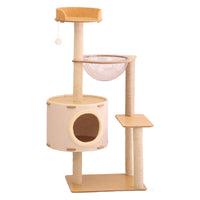 Winter Wonderland Cat Tree with Space Capsule and Sisal Scratching Post