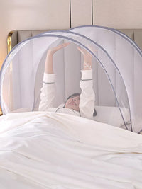 Foldable Pop-Up Mosquito Net Tent for Head and Face Protection, Portable Travel Insect Repellent Canopy