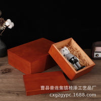 Vintage Wooden Gift Box with Lid for Storage and Gifting