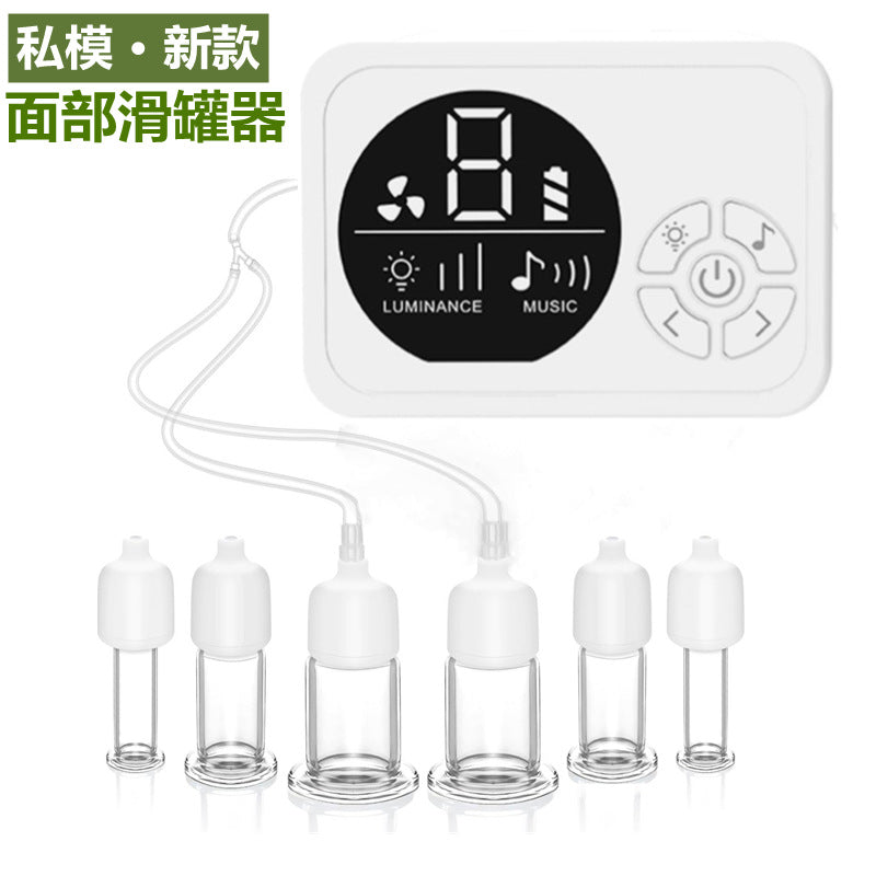 New Facial Cupping Set V-Face Slimming Massager Full Body Cupping Therapy Beauty Device Facial Gua Sha Massage Tool