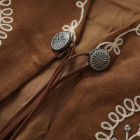 Bohemian Embroidered Rivet Suede Vest for Women