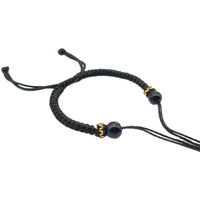DIY Handmade Braided Bracelet with Adjustable Knot Closure for Beads