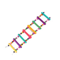Pet Bird Ladder Toy Wooden Hanging Swing Bridge for Parrots Hamsters Chinchillas Cage Accessories