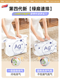 Tali Travel Compression Bags for Clothes, Hand-Roll Vacuum Seal Storage for Luggage