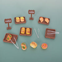 Dollhouse Miniature Simulation Bread Dessert Plate Set DIY Accessories Pretend Play Mini Ornaments for OB11 Dolls