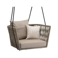 Outdoor Wicker Hanging Basket Chair for Patio Garden Villa