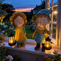 Solar Princess Prince Lantern Outdoor Garden Patio Decoration