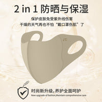 Shumeijia UPF50+ Collagen Sun Protection Mask with Eye Corner Coverage for Men and Women