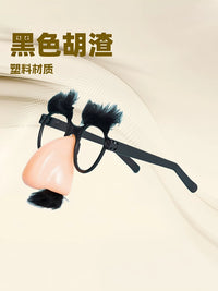 Funny Disguise Glasses with Mustache and Big Nose for Pranks and Parties