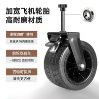 Foldable Outdoor Camping Cart with Detachable Wheels, Heavy-Duty Garden Utility Wagon for Picnic & Beach