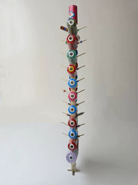 Wooden Spool Holder for Sewing Thread, Beading Cord, and Craft Wire - Desktop Organizer Rack