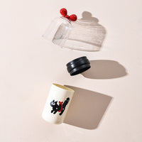 Portable Travel Toothbrush Holder & Mouthwash Cup with Cat Design