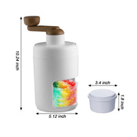 Manual Ice Shaver for Home and Commercial Use, Hand-Crank Snow Cone Machine