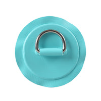 8cm Round D-Ring Patch for Inflatable Boats & Paddleboards, Stainless Steel Buckle PVC Patch