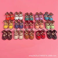 OB11 OB24 Doll Shoes Miniature PU Leather Shoes for BJD Dolls