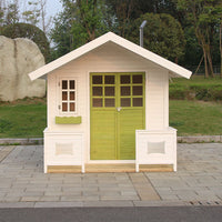 Outdoor Anti-Corrosion Wooden Cabin Villa Homestay Teahouse Kids Assembly Mobile Living Wooden House Garden Solid Wood Gazebo