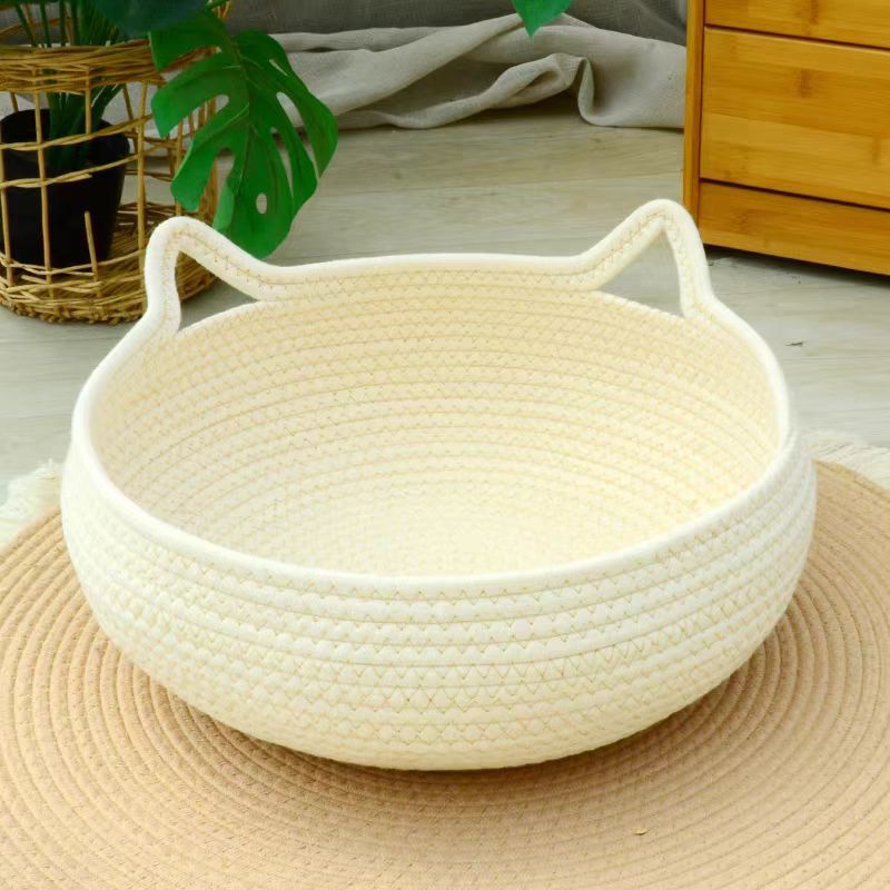 Cat Bed with Scratching Board, All-Season Pet Sleeping Mat for Cats, Non-Stick Hair