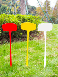 100-Pack 30cm Slanted Plant Labels for Gardening, Thickened Plastic Garden Markers for Succulents and Potted Plants